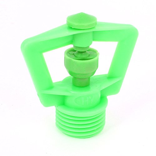 Qtqgoitem Garden 1/2PT Male Thread Plastic Rotary Water Mist Spray Nozzle Green (Model: 469 5e6 78f EDC 690)