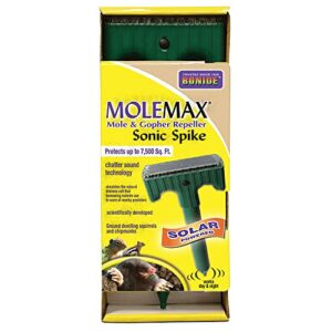 bonide (bnd61121) – molemax sonic spike repeller, solar powered mole and gopher repellent