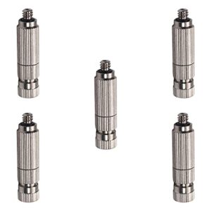 mromax copper nickel plated misting nozzle – 3/16inch threaded 0.15mm orifice dia fogging spray head for outdoor cooling system silver tone 5pcs