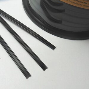 Weststone 100pcs Plastic Black 7" Twist Ties - Double Wire Heavy Duty for Garden