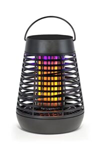 pic portable solar insect killer torch (flpt), bug zapper and flame accent light, kills bugs on contact