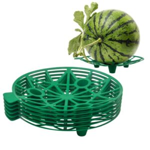 mingqieven 6 pack melon cradle garden plant plastic support for protecting watermelon, pumpkin, cantaloupe