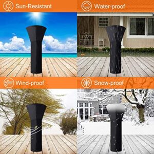 Naiveroo Patio Heater Covers, 420D Waterproof Outdoor Heater Cover with Storage Bag, 89'' H x 35" D x 19" B , Zipper Top Design