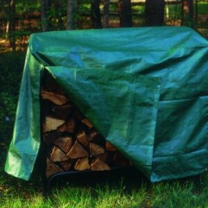 Bosmere Weatherproof Wood Pile Cover, 50" x 24" x 36" High, Green