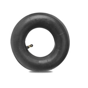 4.10/3.50-4 Heavy Duty Replacement Inner Tube with TR-87 Bent Valve Stem (2-Pack) - for Wheelbarrows, Mowers, Hand Trucks and More