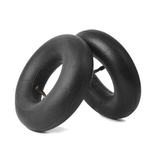 4.10/3.50-4 Heavy Duty Replacement Inner Tube with TR-87 Bent Valve Stem (2-Pack) - for Wheelbarrows, Mowers, Hand Trucks and More