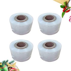 Happyyami Roll Grafting Tape Stretchable Garden Grafting Tape Plants Repair Tapes Self- Adhesive Clear Floristry Film for Garden Nursery Fruit Trees Garden Budding Tree 120m