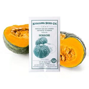 squash seeds – japanese, winter – hokkori – hybrid -2 g packet ~12 seeds – non-gmo, f1 hybrid – asian garden vegetable