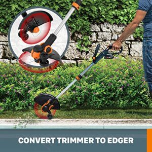 Worx WG163 GT 3.0 20V PowerShare 12" Cordless String Trimmer & Edger (Battery & Charger Included) and WG545.9 20V Work Air Lithium Multi-Purpose Blower/Sweeper/Cleaner Tool ONLY