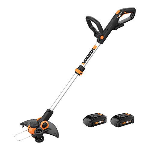 Worx WG163 GT 3.0 20V PowerShare 12" Cordless String Trimmer & Edger (Battery & Charger Included) and WG545.9 20V Work Air Lithium Multi-Purpose Blower/Sweeper/Cleaner Tool ONLY