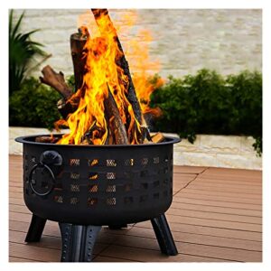 jahh multi-function bonfire basin winter heating outdoor courtyard charcoal fire pit garden household barbecue rack
