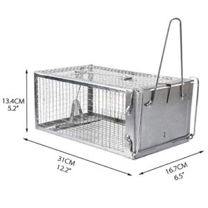 Gingbau Humane Rat Trap Live Chipmunk Mouse Cage Trap for Indoors and Outdoors