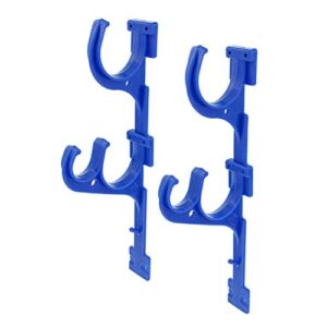 Feian Pole Hangers,Plastic Holder Set,Pool Pole Hanger Pool Hanger Hook for Pool Telescoping Pole,Leaf Rakes,Net,Vacuum Hose,Brushe and Garden Tools