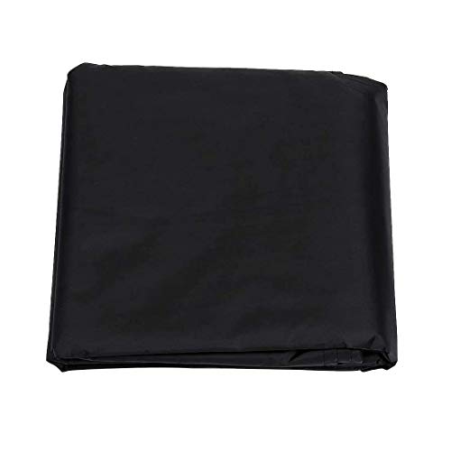 J&C 66x23x45.6inches Outdoors Riding Lawn Mower Cover Black Waterproof Dustproof Patio Tractor Cover Mower Protection for Ride-On Garden Tractor (S)