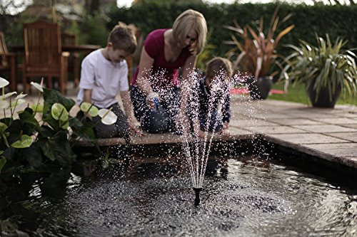 Pennington Aquagarden , Inpond 5 in 1, Pond & Water Pump, Filter, UV Clarifier, LED Spotlight and Fountain , All in One solution for a Clean, Clear and Beautiful pond , For Ponds up to 200 Gallons