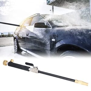 Watering Sprayer Flexible Garden Wand Jet Adjustable High Cleaning Pressure Power Washer Wand with Nozzles Connector Universal Hose End for Gutter Patio Car Pet Window Cleaning Tool