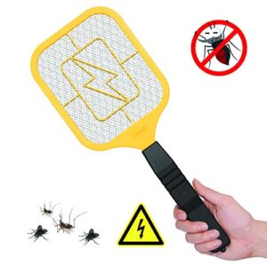 Bug Zapper Racket: Electric Fly & Mosquito Swatter Mini Handheld Battery Powered , 2 Pack from OSTAD for Total Pest Control