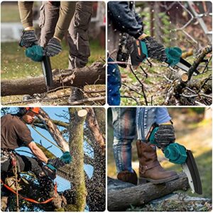 Mini Chainsaw Cordless 6 Inch/8 Inch Handheld Chainsaw- 24V Hand Saw Battery Powered, Pruning Saw for Tree Branches, Courtyard, Household, Garden, Wood Cutting Tree Trimming（2 Batteries+ 4 Chains）