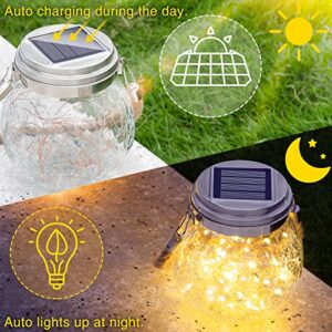 ROSHWEY Solar Lantern, 2 Pack Outdoor Lanterns with 30 LED Waterproof Garden Decor Patio Solar Lights Outdoor Decorative Backyard Solar Lanterns Outdoor Hanging ( Warm Light )