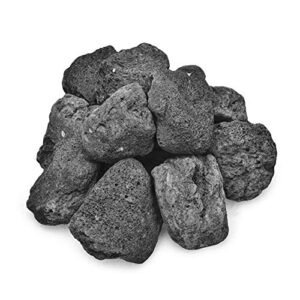 stanbroil lava rock granules – decorative landscaping for fire bowls, fire pits, gas log sets, indoor or outdoor fireplaces – 10 lb.bag(2.75″-5″)