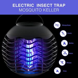 Bug Zapper for Outdoor, Waterproof Electric Mosquito Zapper, Portable Mosquito Killer with 5W UV lamp, Widely Used for Backyard, Patio, Garden, Camping, Night Fishing