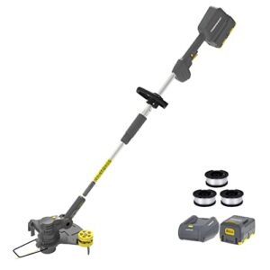 powersmart cordless string trimmer & edger, 13-inch 2-in-1 height adjustable weed eater, 40v 4.0ah battery & charger included