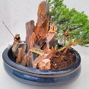 jmbamboo-bonsai- Juniper Tree Zen Garden With Pool Fishman