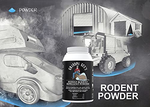Grandpa Gus's Potent Rodent Repellent Powder Concentrate, Deters Rodents/Mice/Rats from Farm/Home/Garden/RV/Boat/Car/Garage & Chewing on Wires, 24 oz
