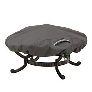 classic accessories ravenna water-resistant 44 inch round fire pit cover, outdoor firepit cover