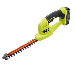 ryobi 18-volt lithium-ion cordless grass shear and shrubber trimmer – 1.3 ah battery and charger