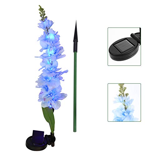 OSALADI Led Landscape Lights Solar Flower Light,LED Solar Powered Lawn Light Garden Stake Violet Landscape Lights for Garden Patio,Lawn Decoration(Blue) Led Spotlight