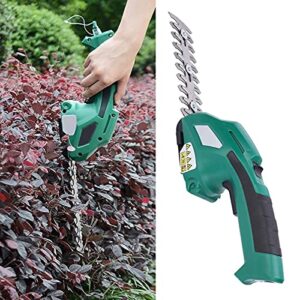 Grass Shear Hedge Trimmer 2 in 1 Electric Pruning Shears Hedge Pruning Shears Shrubbery Trimmer Electric Pruner Grass Shears 7.2V Li-Ion Cordless Garden Accessory EU AC100-240V