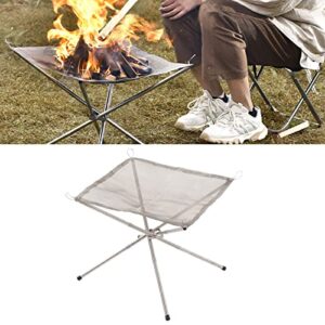 YEmirth Portable Outdoor Fire Pit, Portable Folding Outdoor Firepit Foldable Camping Fire Pit with Storage Case for Camping Backyard Garden