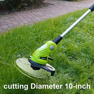 Leisch Life Weed Eater—Cordless String Trimmer Battery Operated Lawn Trimmer, 20V Line String Trimmer with Battery & Charger for Adjustable Angle Cutting, Lightweight Edger in Garden & Outdoor