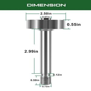 Bzsunway Replace for John Deere AM39912 Deck Drive Spindle Shaft Compatible with F510 F525 SRX75 SRX95 STX30 STX38 Lawn Mowers Garden Tractors