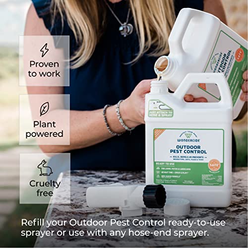 Wondercide - EcoTreat Outdoor Pest Control Spray Concentrate with Natural Essential Oils - Mosquito, Ant, Roach, and Insect Killer, Treatment, and Repellent - Safe for Pets, Plants, Kids - 16 oz