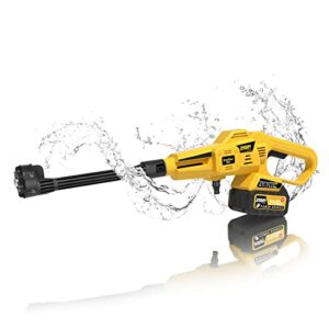 6-in-1 brushless cordless pressure washer,max 950 psi portable pressure washer,3 adjustable levels with 6-in-1 nozzle,21v 3.0ah li-ion battery,electric pressure washer for washing cars/floors/boat