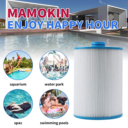 Mamokin Replaces 6CH-940 Spa Filter，Unicel 6CH-940，Filbur FC-0359, 817-0050, 25252, 03FIL1400,PWW50P3(NOT PWW50P4), (1 1/2" Coarse Thread), Waterway Front Access Skimmer, SAE Thread Filter 2 Pack