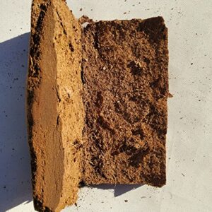 Coco Coir Mini Brick 650 Gram Block Expands to 9 Liter / 2.3 Gallon Pure Coconut Coir Fiber RHP Certified Pre Buffered Organic Plant Potting Soil for Indoor Outdoor Flower/Vegetable Garden