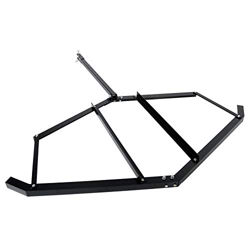 KUAFU Tow Behind Drag Harrow 66" Width W/Pin Style Hitch Compatible with ATV UTV Garden Lawn Tractor Adjustable Center Bars 50 Lbs