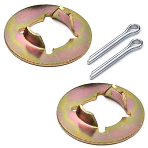 hd switch – 2 pack – front axle wheel washer & cotter pin for craftsman mtd fits 634-05178, 634-05180, 634-05177, 634-05179 wheel & rim part numbers lawn & garden tractor mowers