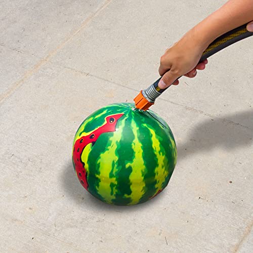 BANZAI Melon Madness Pool Challenge Underwater Water-Filled Ball w/ 3 22-inch Diameter Target Hoops, Garden Hose Adapter, and Underwater Ball