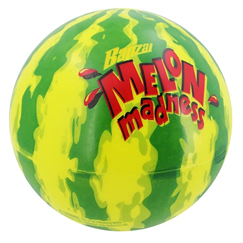 BANZAI Melon Madness Pool Challenge Underwater Water-Filled Ball w/ 3 22-inch Diameter Target Hoops, Garden Hose Adapter, and Underwater Ball