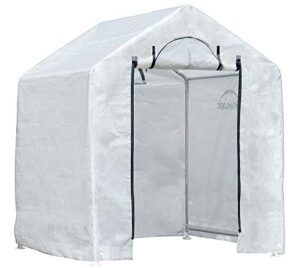 shelterlogic 6′ x 4′ x 6′ growit outdoor backyard garden greenhouse and compact waterproof plant shelter – translucent (70208)