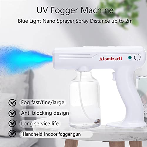 Nano Spray Gun Mini Atomizer Sprayer Steam Gun Fogger Machine Handheld Rechargeable Sprayer Gun Sprayer Machine Nano Mist Sprayer Electric Fogger for Car, Home, Office, School Or Garden