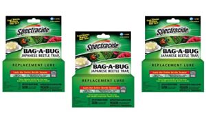 spectracide 3 pack of bag-a-bug japanese beetle trap2 replacement lures