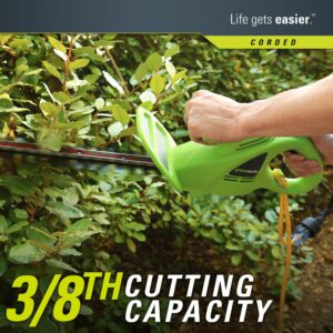 Greenworks 2.7 Amp 18" Corded Electric Hedge Trimmer