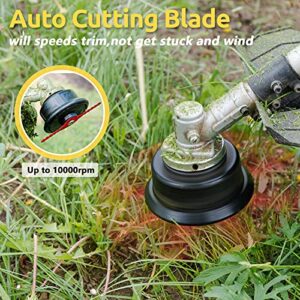 String Trimmer Head Blades Replace Plastic Cutter Blades Replacement Weed Wacker Head Blades Lawn Mower Weed Eater Blades Accessories for Cordless Grass Trimmer(Red,36)