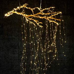 Lxcom Lighting Branch Lights Plug in Fairy String Lights 6.56Ft 280leds 14 Strands Twinkle String Lights Branch Lights Decoration for Garden Home Party Wedding Decorations(Warm White)