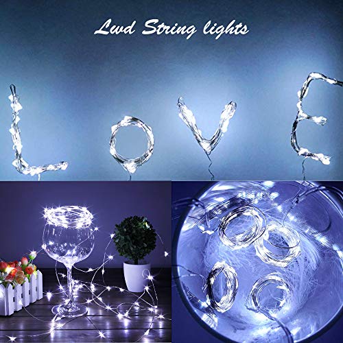 ZNYCYE Upgraded 8 Pack Solar Powered Wine Bottle Lights 20 LED Solar Fairy String Lights for Wedding Christmas Outdoor Holiday Garden Patio Pathway Decor (Cool White)